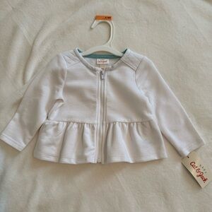 Cat & Jack Baby White Zip-Up Jacket